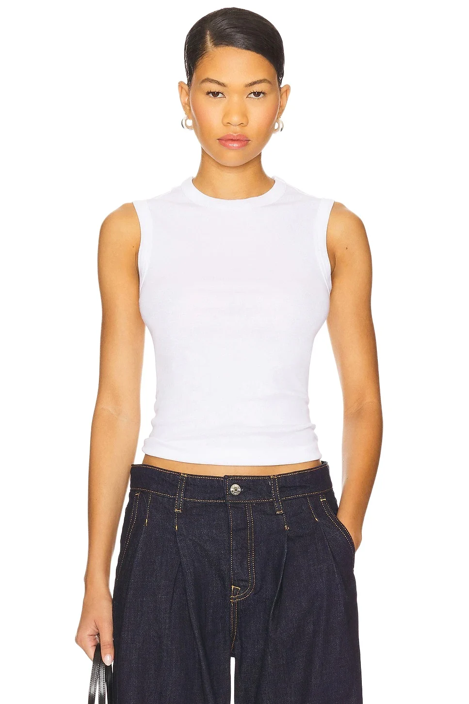 ENZA COSTA New Classic Sleeveless Tee