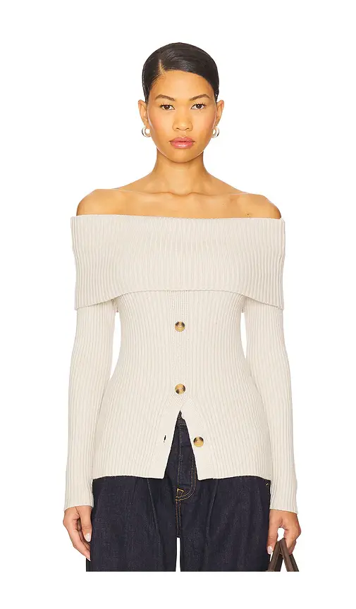 BLANKNYC Off The Shoulder Sweater Top | Image 1 BLANKNYC Off The Shoulder Sweater Top | Image 1