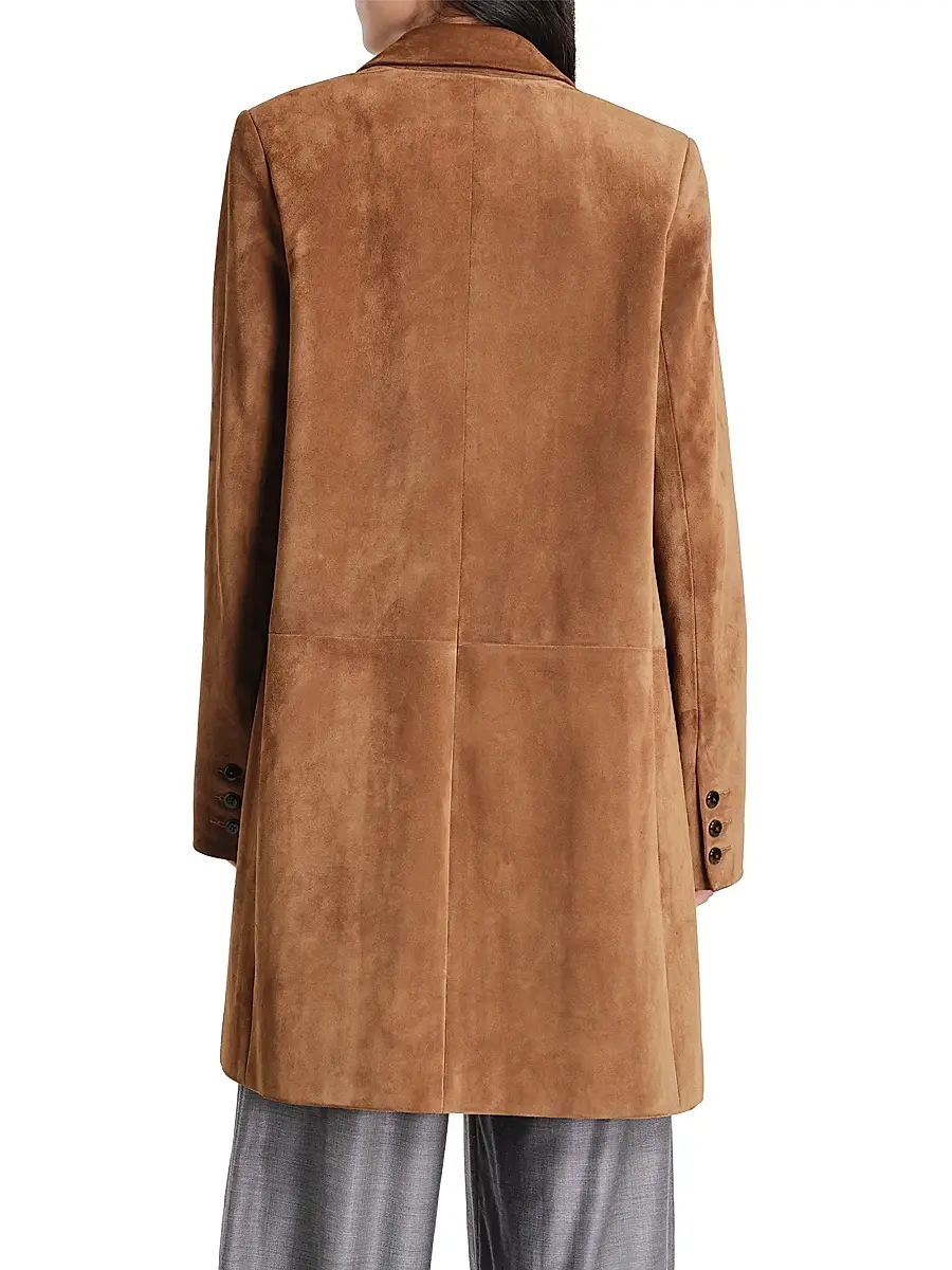 TWP Women's Easy Suede Car Coat - Martora | Thumbnail 4 TWP Women's Easy Suede Car Coat - Martora | Thumbnail 4