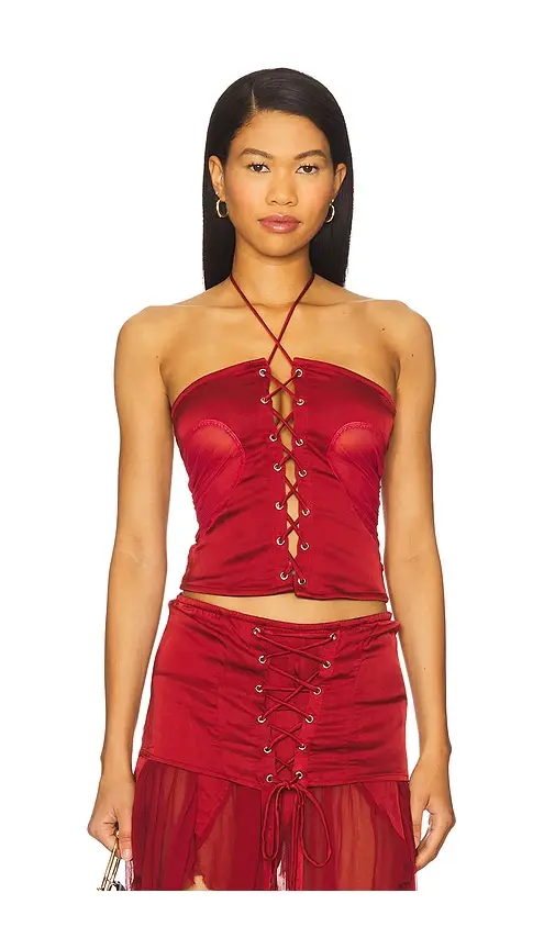 AMOR MIA Gathered Heart Top
