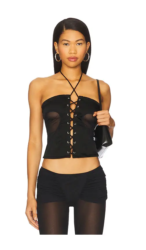 AMOR MIA Gathered Heart Top | Image 1 AMOR MIA Gathered Heart Top | Image 1