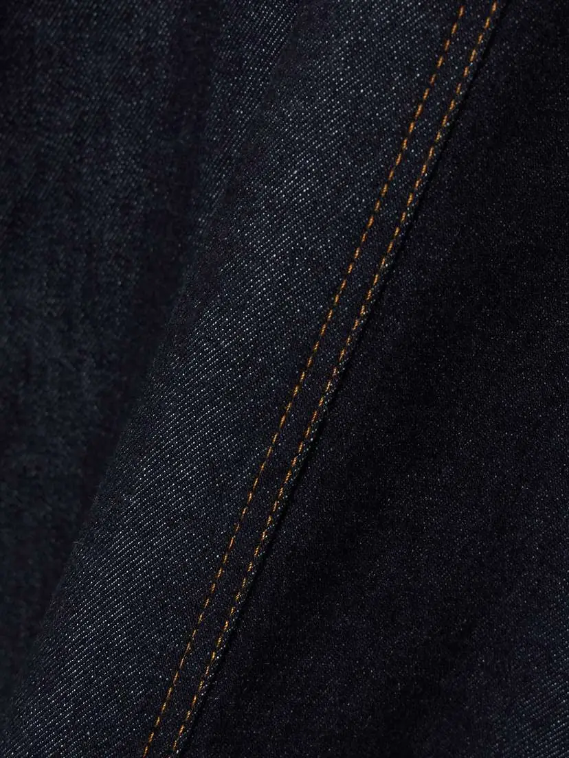 Jacquemus Triangle De-nîmes Embroidered Denim Midi Skirt | Thumbnail 4 Jacquemus Triangle De-nîmes Embroidered Denim Midi Skirt | Thumbnail 4