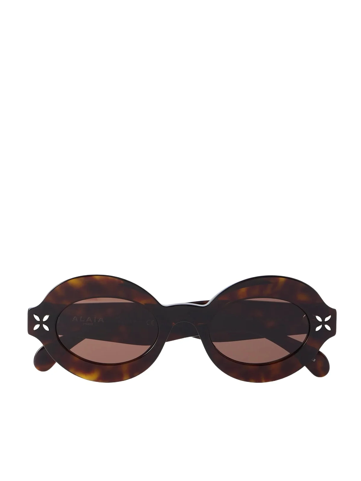 Petal Oval-frame Tortoiseshell Acetate Sunglasses