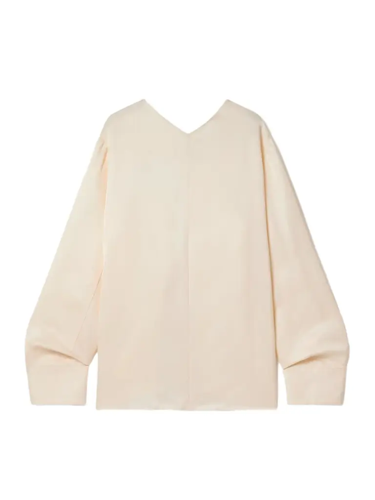Khaite Durion Open-back Satin Top | Thumbnail 1 Khaite Durion Open-back Satin Top | Thumbnail 1