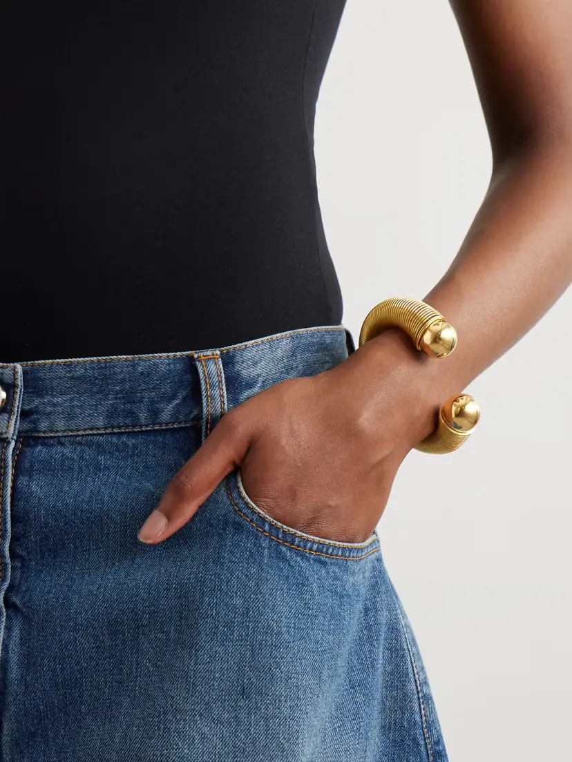 Alaïa Sphere Gold-tone Cuff | Thumbnail 2 Alaïa Sphere Gold-tone Cuff | Thumbnail 2