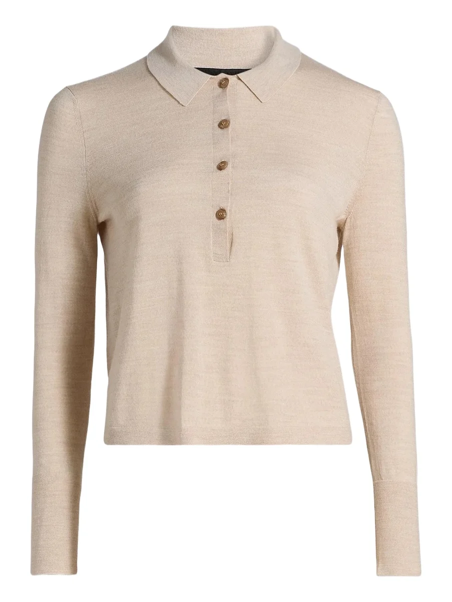 Women's Grayson Wool Polo Top Women's Grayson Wool Polo Top