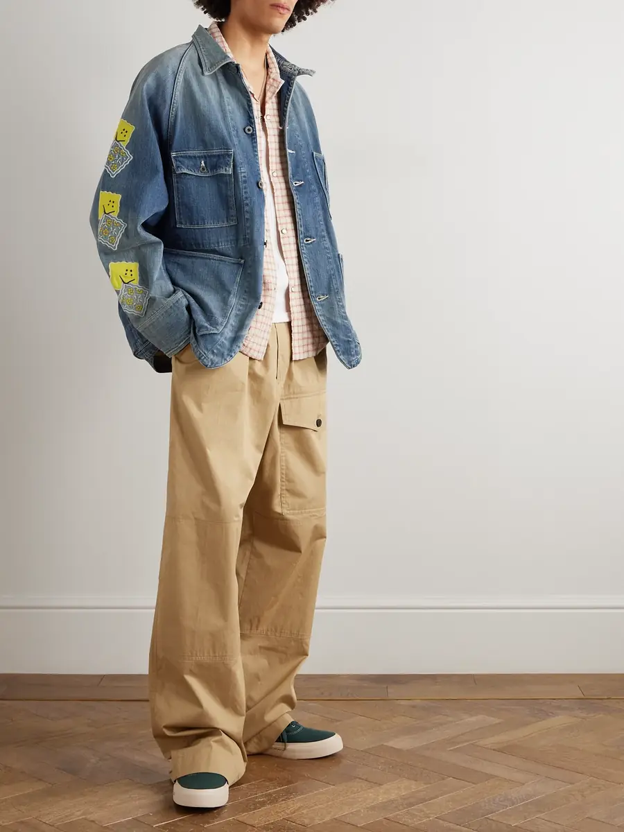 KAPITAL Cactus Appliquéd Denim Jacket - Men | Thumbnail 2 KAPITAL Cactus Appliquéd Denim Jacket - Men | Thumbnail 2