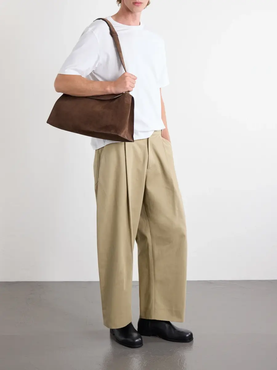 Studio Nicholson Shiboru Suede Messenger Bag - Men | Thumbnail 2 Studio Nicholson Shiboru Suede Messenger Bag - Men | Thumbnail 2