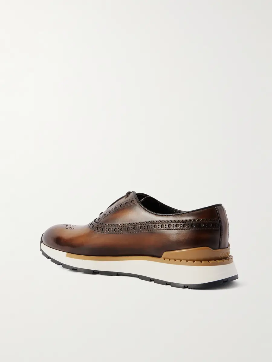 Berluti Fast Track Venezia Leather Oxford Sneakers - Men | Thumbnail 4