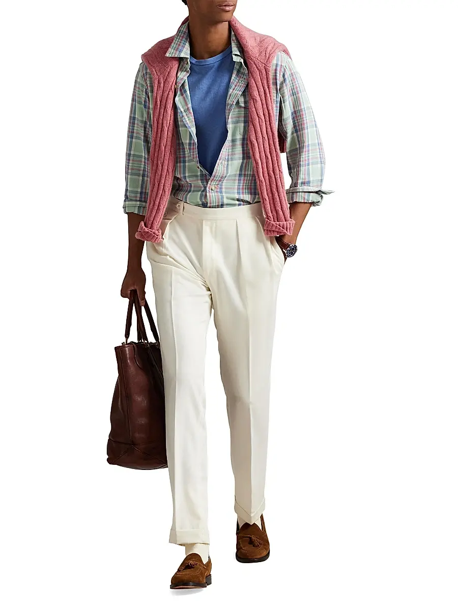 Polo Ralph Lauren Men's Classic-Fit Plaid Twill Shirt | Thumbnail 2 Polo Ralph Lauren Men's Classic-Fit Plaid Twill Shirt | Thumbnail 2