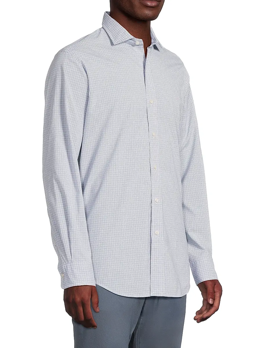 Polo Ralph Lauren Men's Classic-Fit Glen Plaid Poplin Shirt | Thumbnail 4 Polo Ralph Lauren Men's Classic-Fit Glen Plaid Poplin Shirt | Thumbnail 4