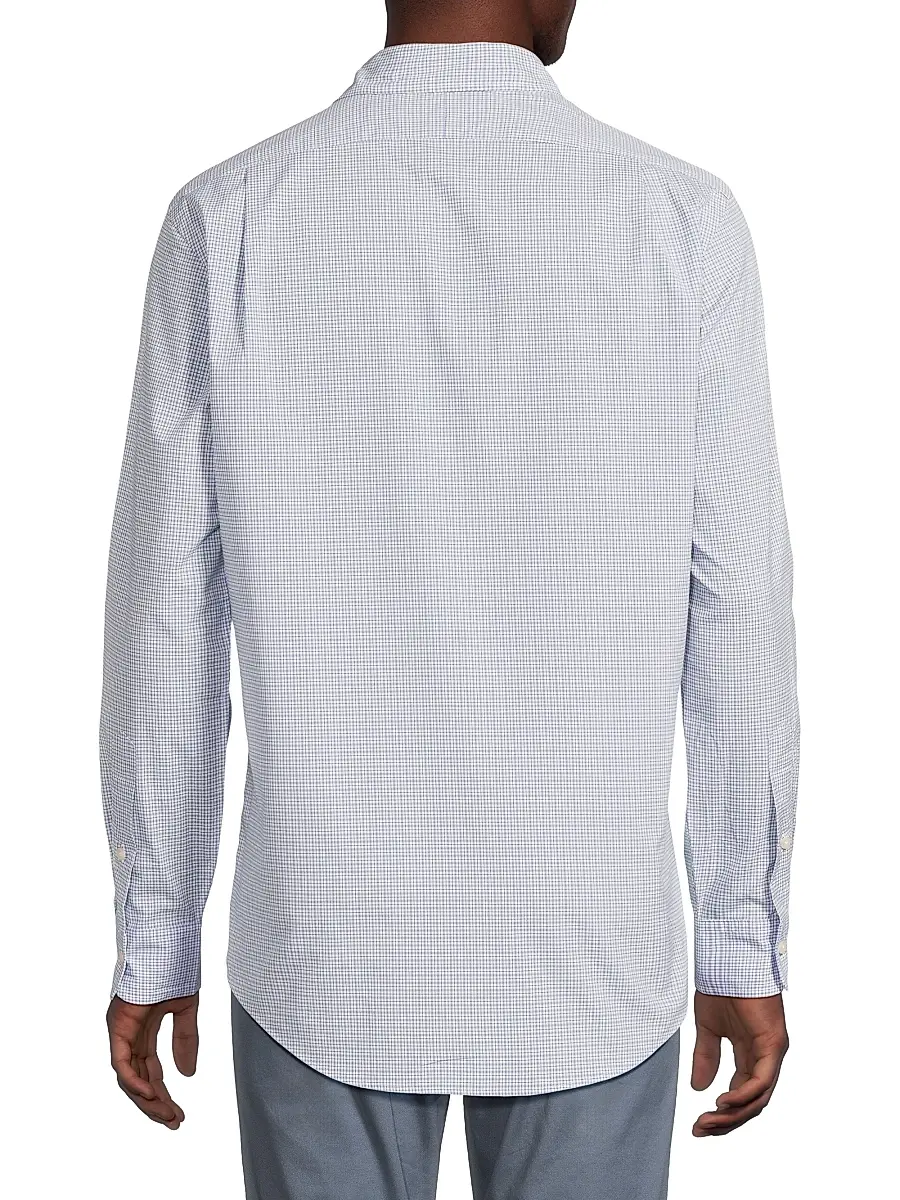 Polo Ralph Lauren Men's Classic-Fit Glen Plaid Poplin Shirt | Thumbnail 5 Polo Ralph Lauren Men's Classic-Fit Glen Plaid Poplin Shirt | Thumbnail 5