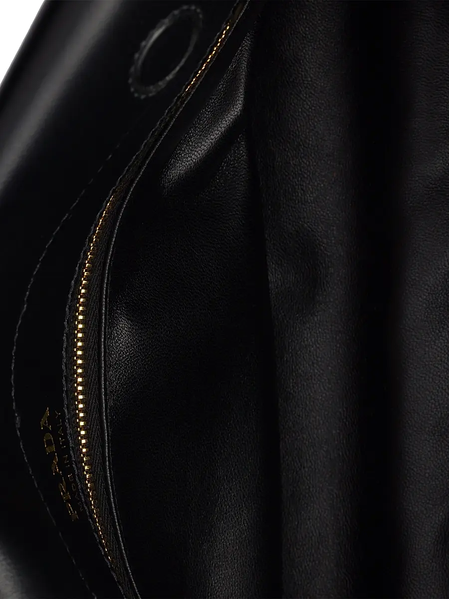 Prada Women's Enchaîné Leather Shoulder Bag - Black | Thumbnail 6