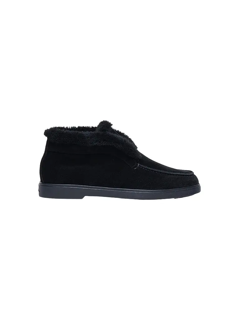 Santoni Women's Fortune Suede Ankle Boots - Black | Image 1 Santoni Women's Fortune Suede Ankle Boots - Black | Image 1