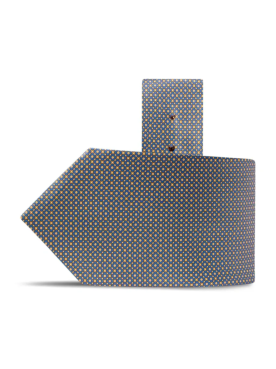Men's Luxury Silk Tie - Blue Yellow Men's Luxury Silk Tie - Blue Yellow