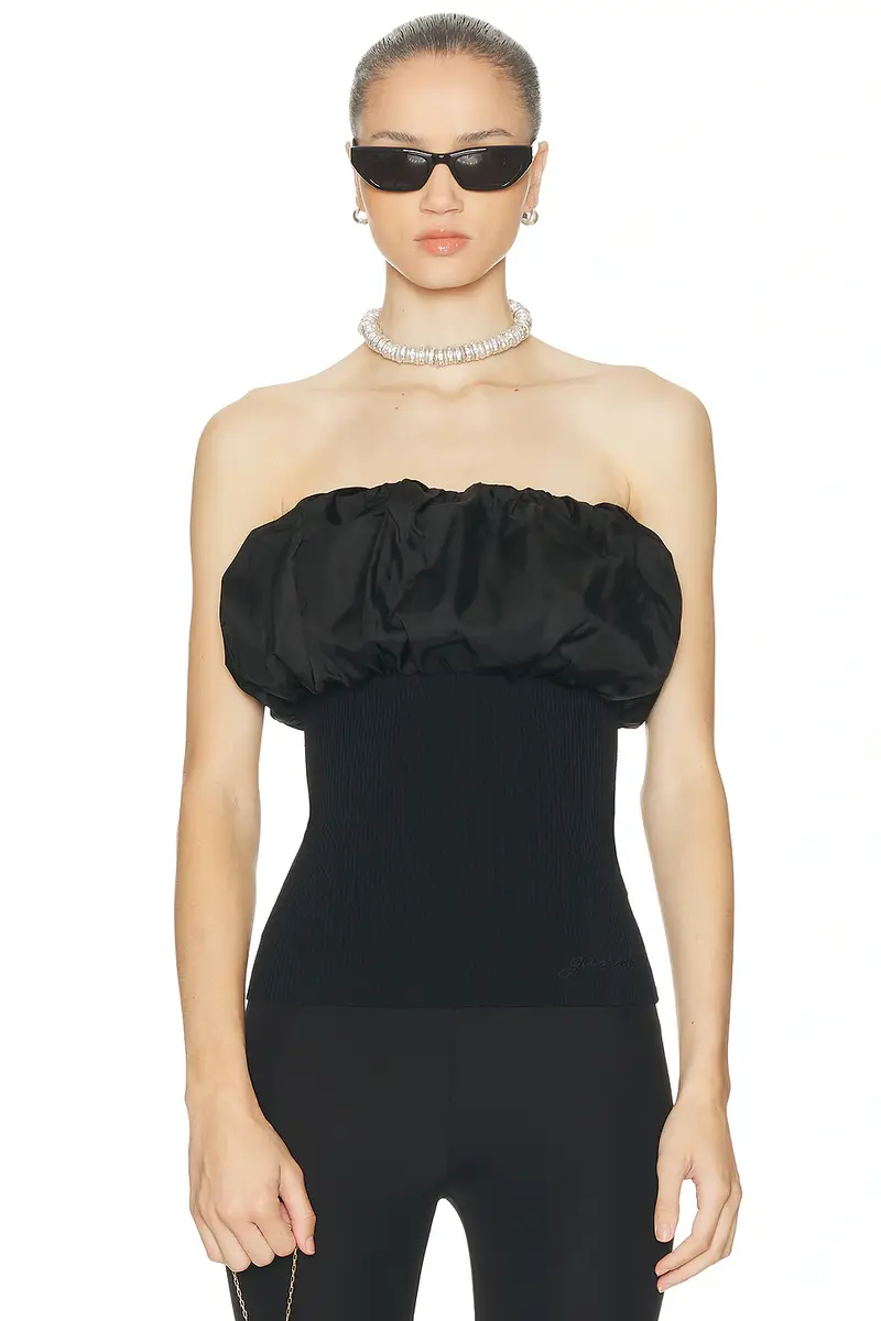 Ganni Strapless Top | Image 1 Ganni Strapless Top | Image 1