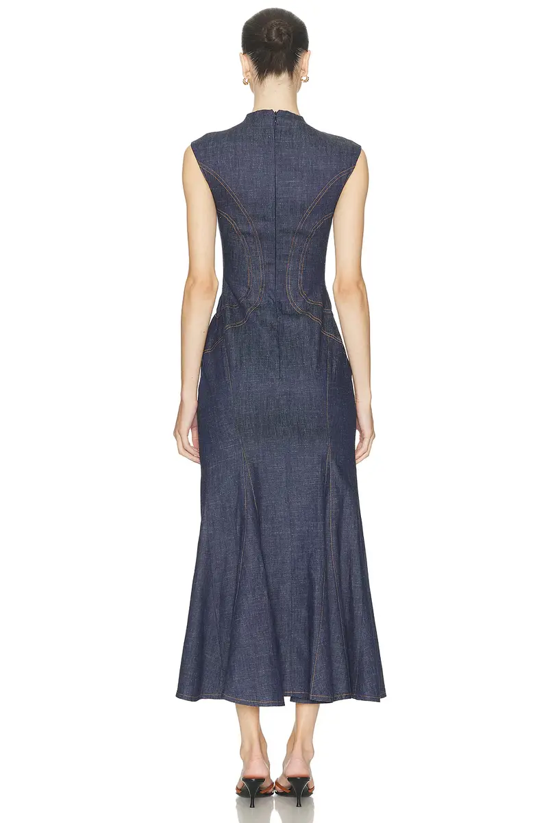 Mimchik Denim Dress | Thumbnail 3 Mimchik Denim Dress | Thumbnail 3