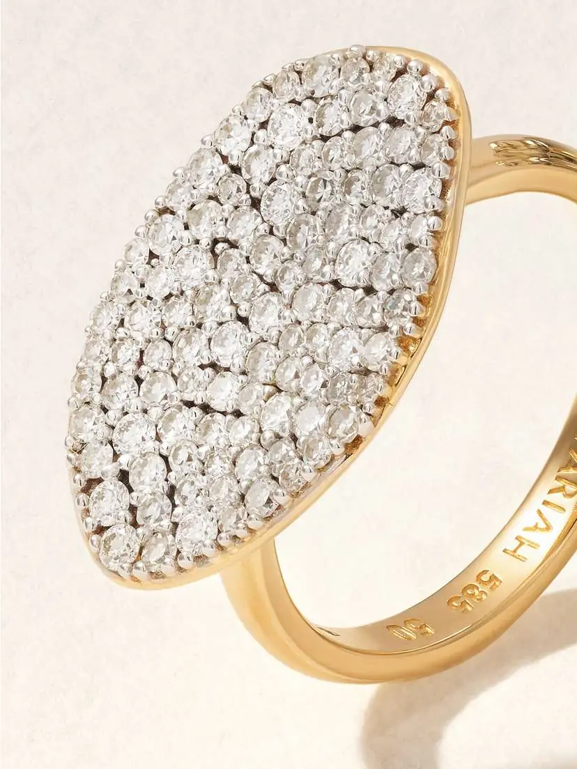By Pariah Cluster Rhodium-plated 14-karat Recycled Gold Diamond Ring | Thumbnail 4 By Pariah Cluster Rhodium-plated 14-karat Recycled Gold Diamond Ring | Thumbnail 4