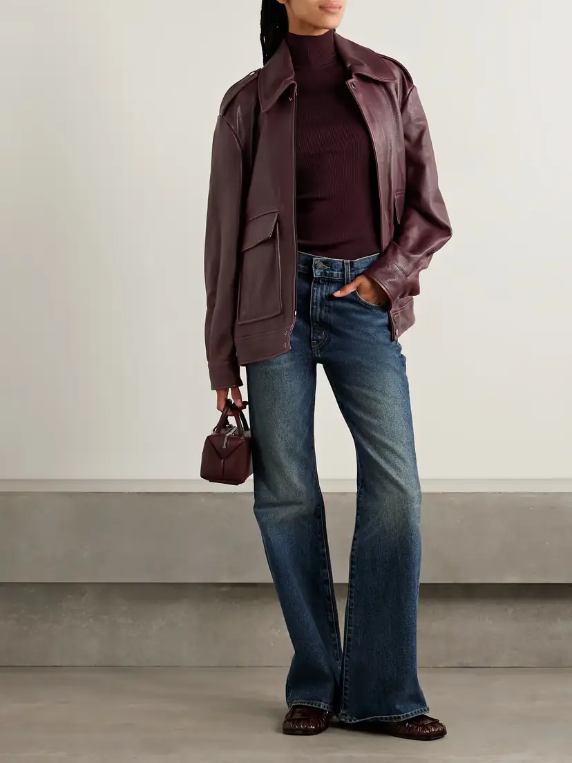 Nour Hammour Drey Leather Jacket | Thumbnail 2
