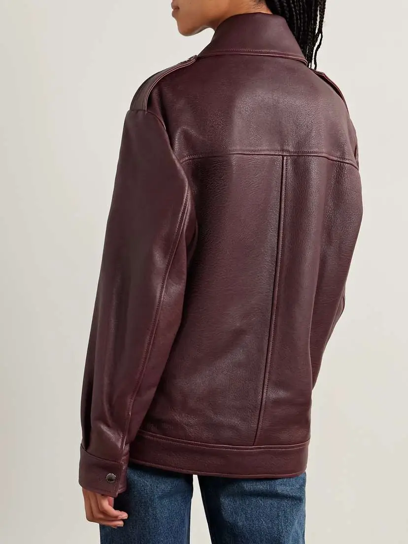 Nour Hammour Drey Leather Jacket | Thumbnail 4