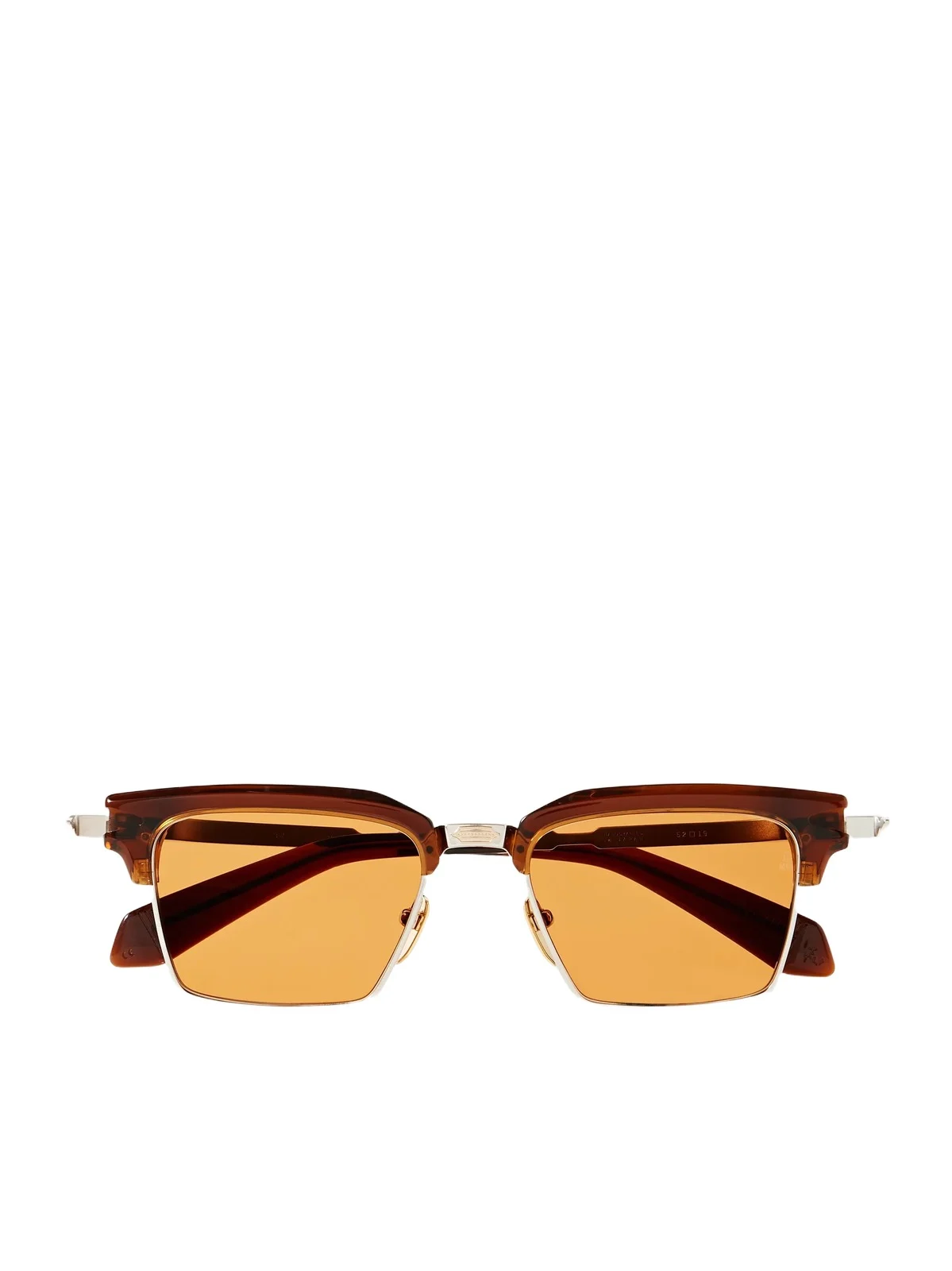 Alin Acetate And Silver And Gold-tone Square-frame Sunglasses Alin Acetate And Silver And Gold-tone Square-frame Sunglasses