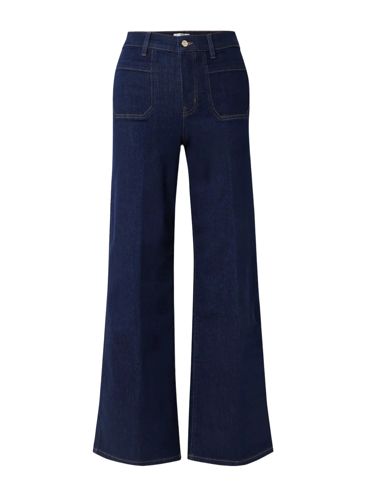 Le Slim Palazzo Modernist Pocket High-rise Wide-leg Jeans
