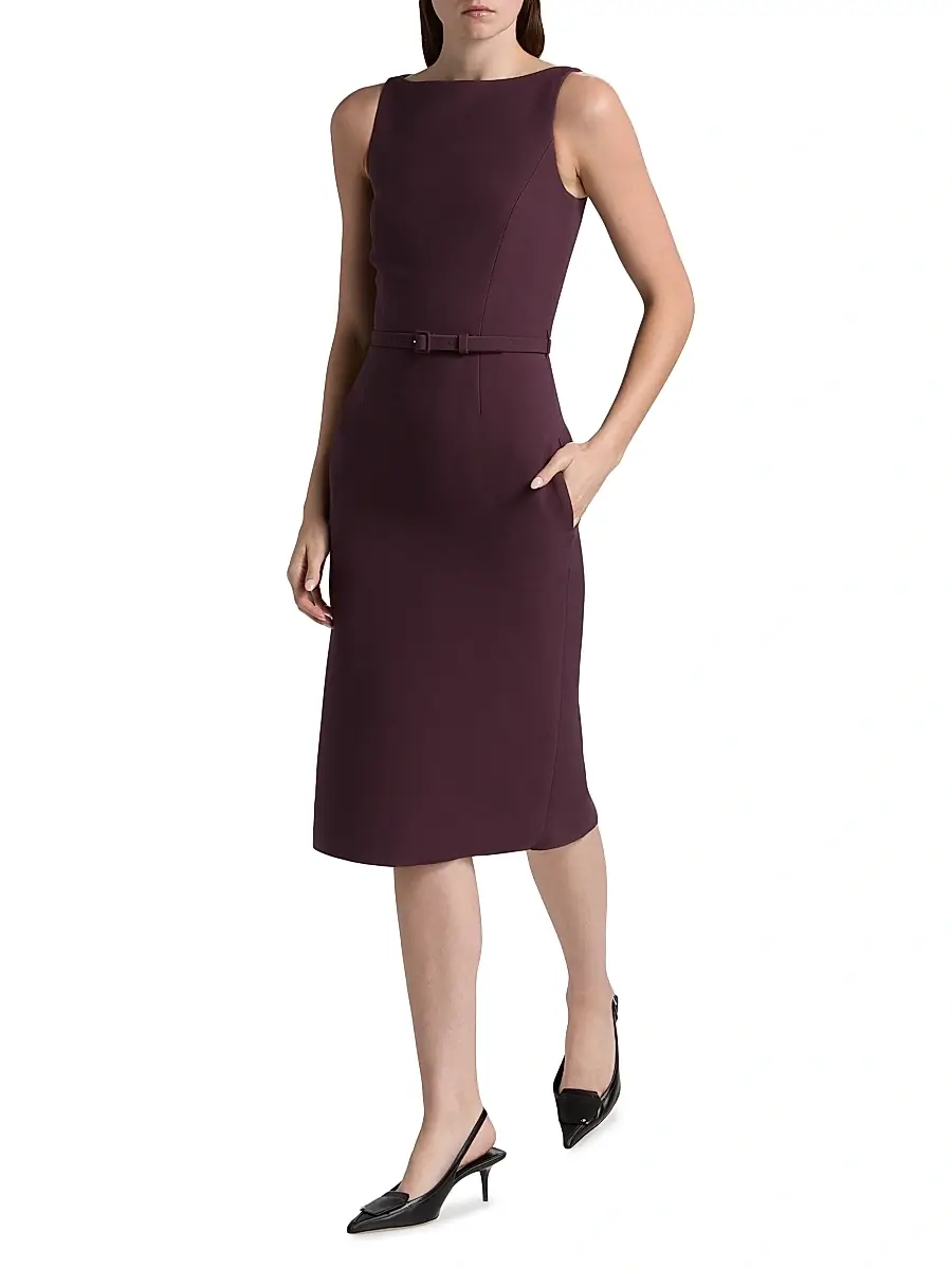 Adam Lippes Women's Annette Wool-Silk Sheath Dress | Thumbnail 2 Adam Lippes Women's Annette Wool-Silk Sheath Dress | Thumbnail 2