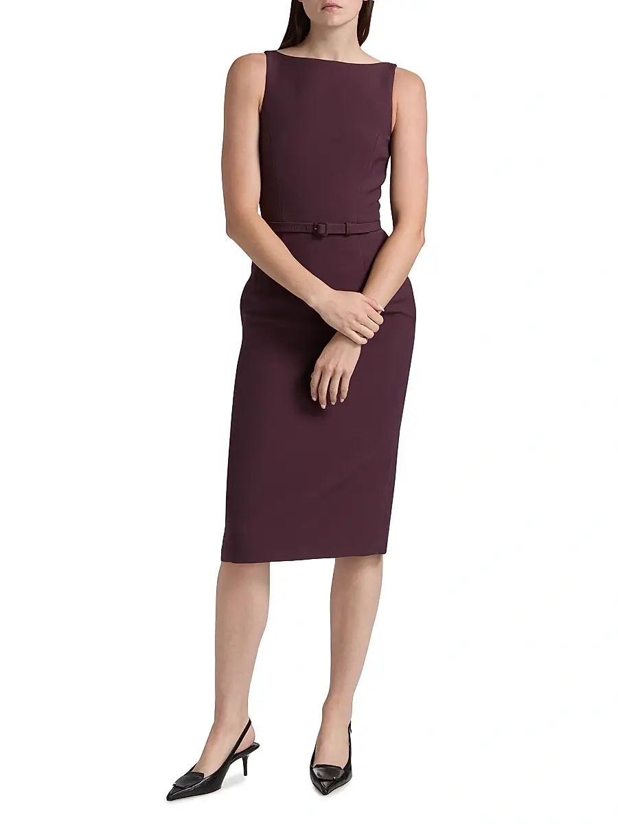 Adam Lippes Women's Annette Wool-Silk Sheath Dress | Thumbnail 3 Adam Lippes Women's Annette Wool-Silk Sheath Dress | Thumbnail 3