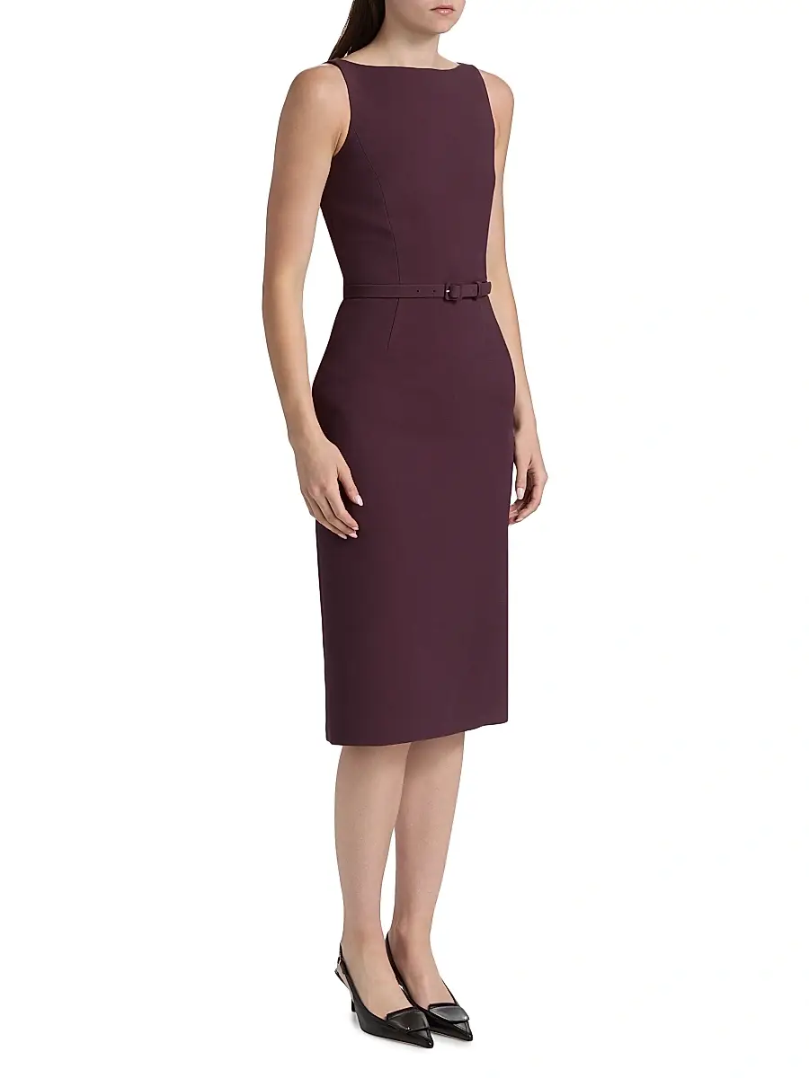 Adam Lippes Women's Annette Wool-Silk Sheath Dress | Thumbnail 4 Adam Lippes Women's Annette Wool-Silk Sheath Dress | Thumbnail 4