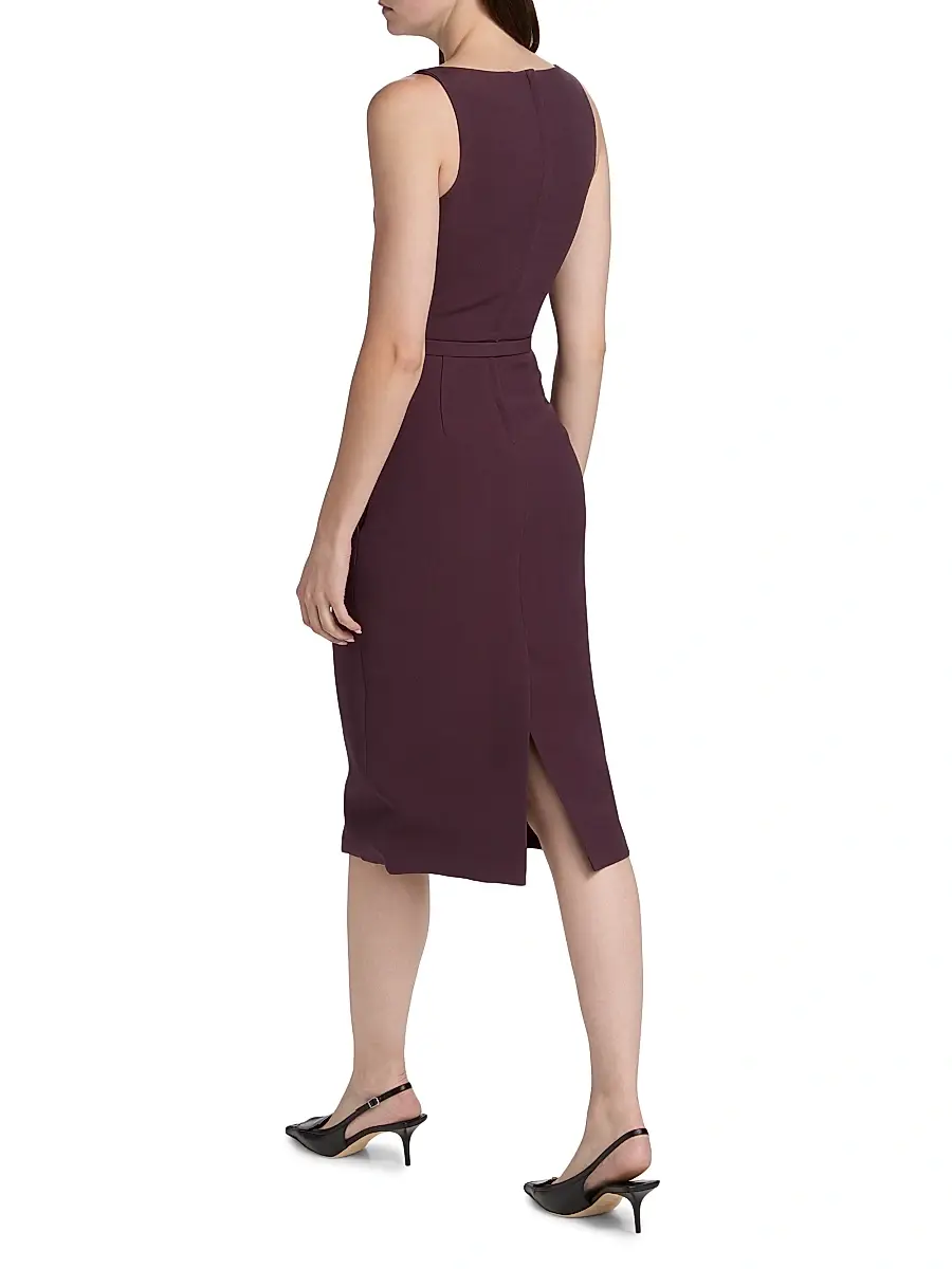 Adam Lippes Women's Annette Wool-Silk Sheath Dress | Thumbnail 5 Adam Lippes Women's Annette Wool-Silk Sheath Dress | Thumbnail 5