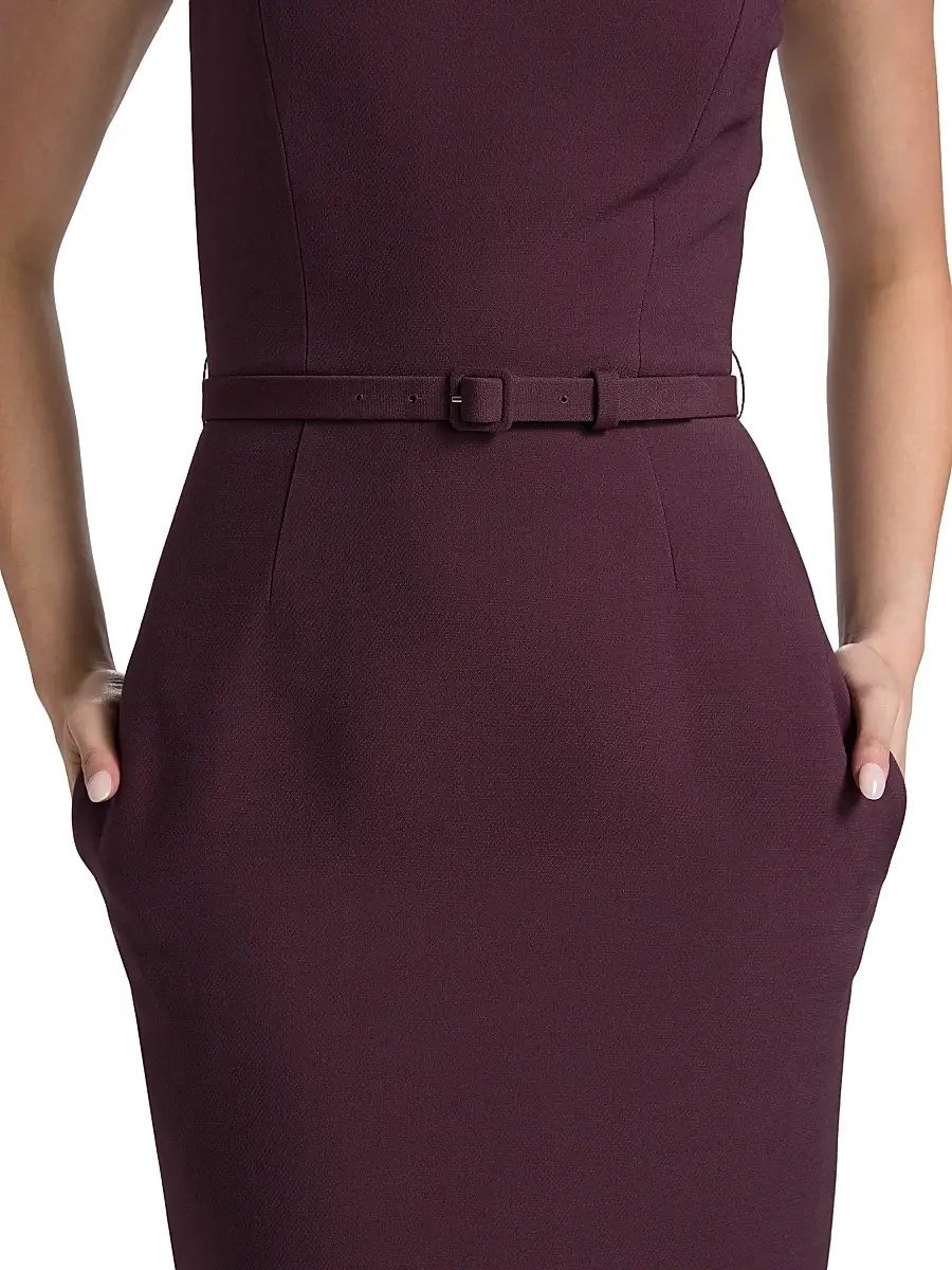 Adam Lippes Women's Annette Wool-Silk Sheath Dress | Thumbnail 6 Adam Lippes Women's Annette Wool-Silk Sheath Dress | Thumbnail 6