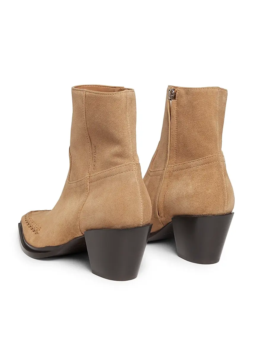 Jimmy Choo Women's Cece 60MM Velvet Suede Ankle Boots - Toffee | Thumbnail 3 Jimmy Choo Women's Cece 60MM Velvet Suede Ankle Boots - Toffee | Thumbnail 3