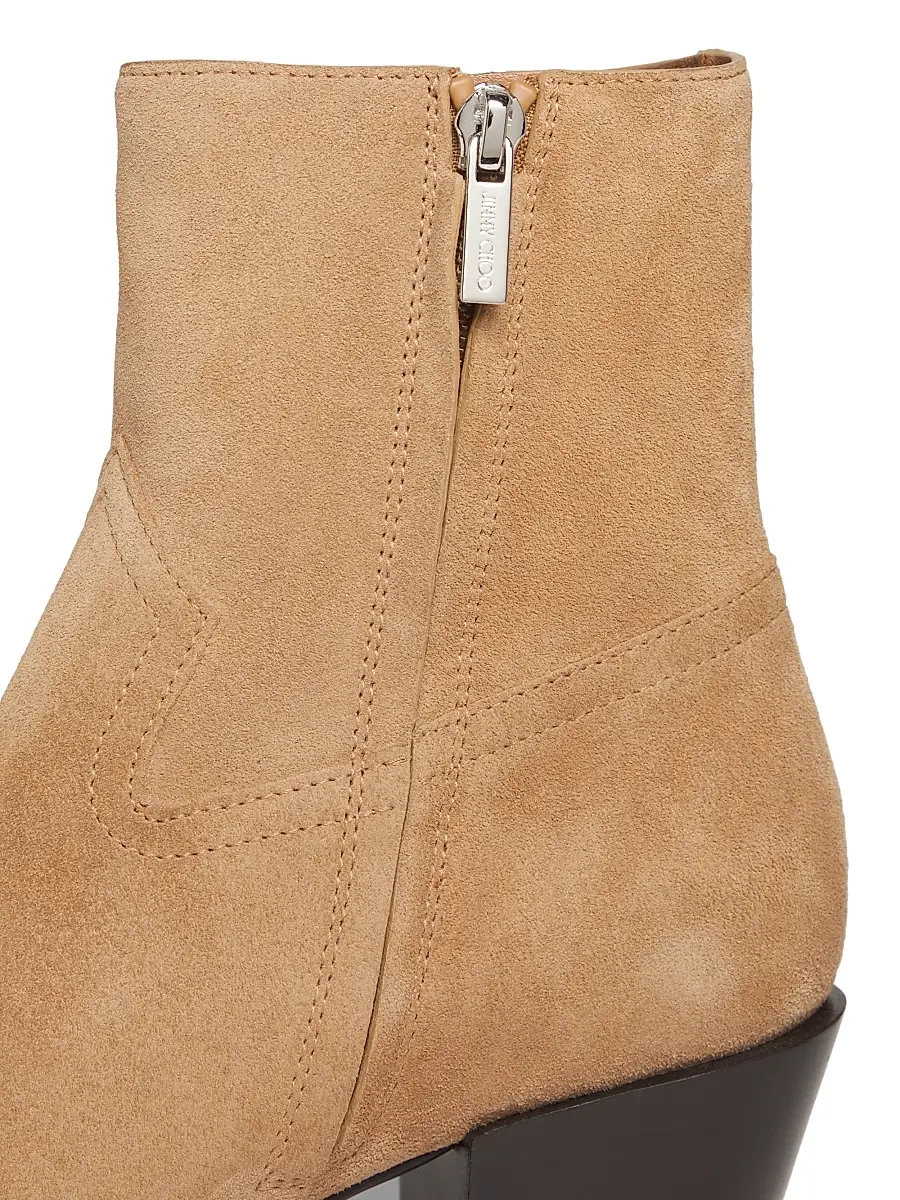 Jimmy Choo Women's Cece 60MM Velvet Suede Ankle Boots - Toffee | Thumbnail 5 Jimmy Choo Women's Cece 60MM Velvet Suede Ankle Boots - Toffee | Thumbnail 5
