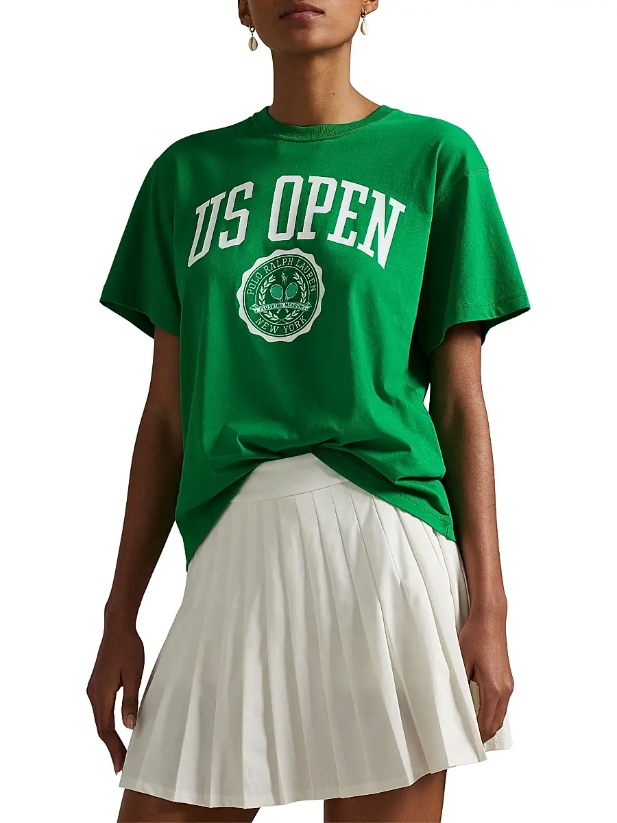 Polo Ralph Lauren Women's US Open Logo Crewneck T-Shirt - Billiard | Thumbnail 3 Polo Ralph Lauren Women's US Open Logo Crewneck T-Shirt - Billiard | Thumbnail 3