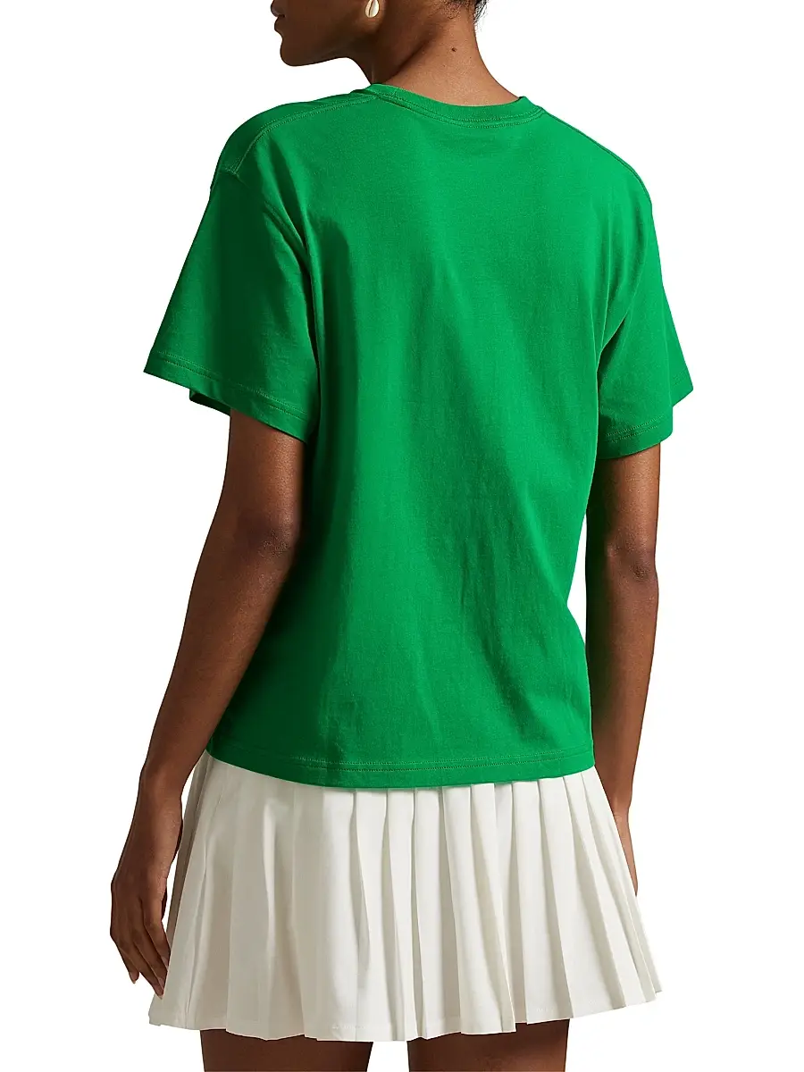 Polo Ralph Lauren Women's US Open Logo Crewneck T-Shirt - Billiard | Thumbnail 4 Polo Ralph Lauren Women's US Open Logo Crewneck T-Shirt - Billiard | Thumbnail 4