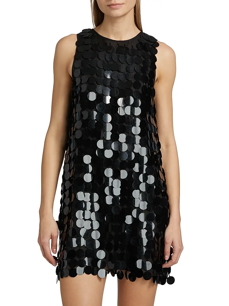 Ramy Brook Women's Roxana Sequined Minidress - Black Paillette | Thumbnail 3 Ramy Brook Women's Roxana Sequined Minidress - Black Paillette | Thumbnail 3