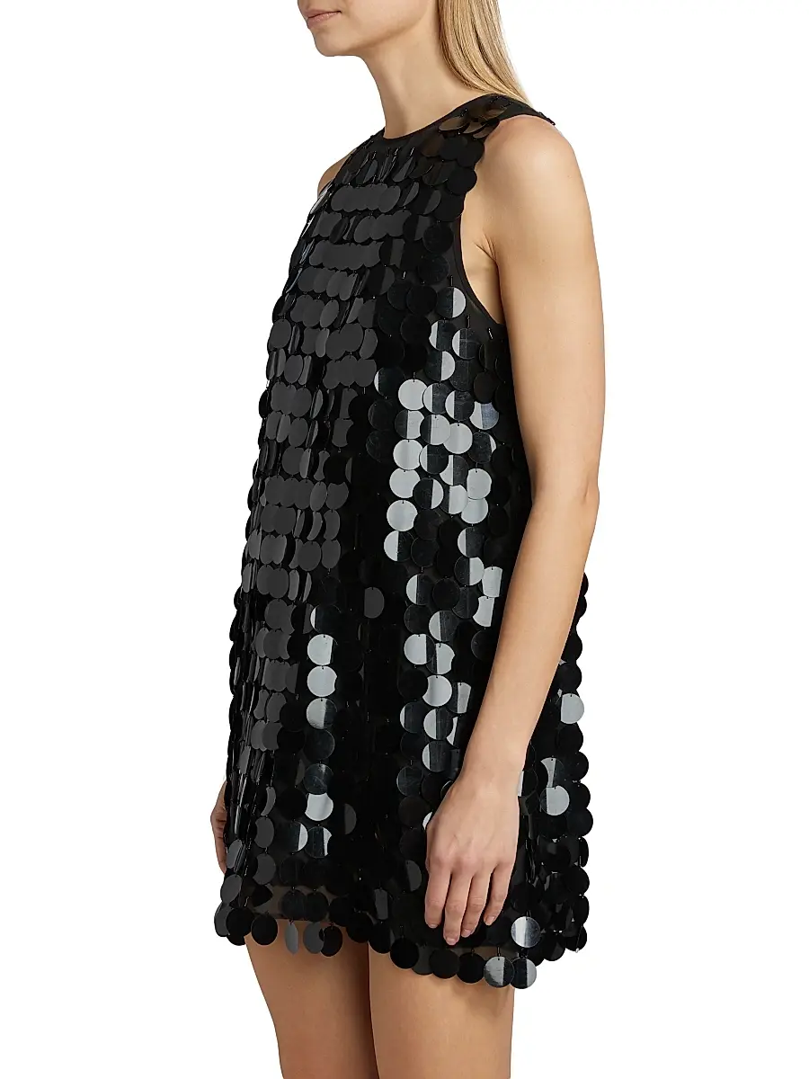 Ramy Brook Women's Roxana Sequined Minidress - Black Paillette | Thumbnail 4 Ramy Brook Women's Roxana Sequined Minidress - Black Paillette | Thumbnail 4