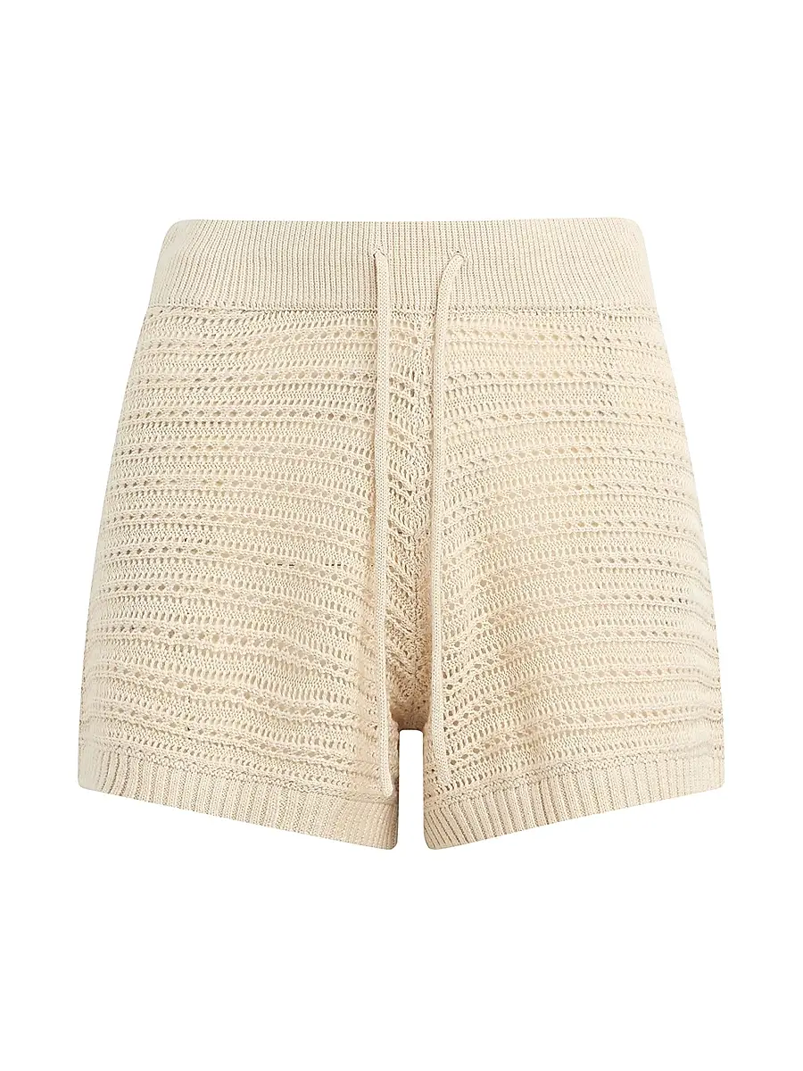 Joe's Jeans Women's The Arlo Cotton-Blend Crochet-Knit Shorts