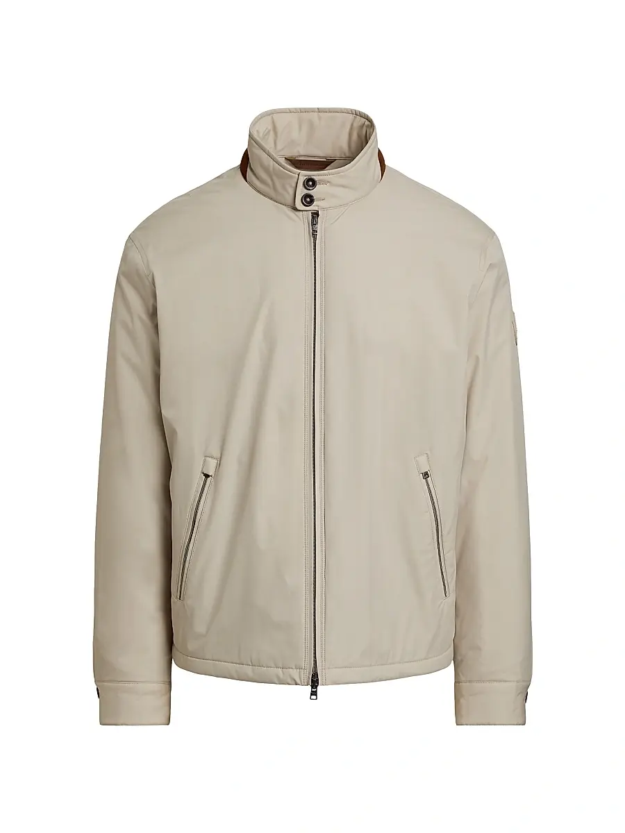 Polo Ralph Lauren Men's Performance Gabardine Full-Zip Jacket - Classic Stone | Image 1 Polo Ralph Lauren Men's Performance Gabardine Full-Zip Jacket - Classic Stone | Image 1