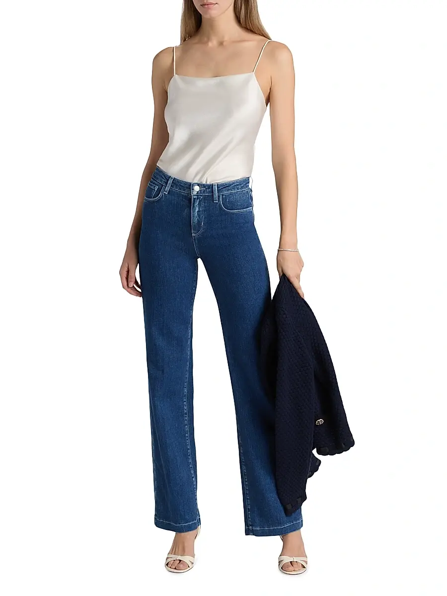 L'Agence Women's Clayton High-Rise Wide-Leg Jeans | Thumbnail 2 L'Agence Women's Clayton High-Rise Wide-Leg Jeans | Thumbnail 2