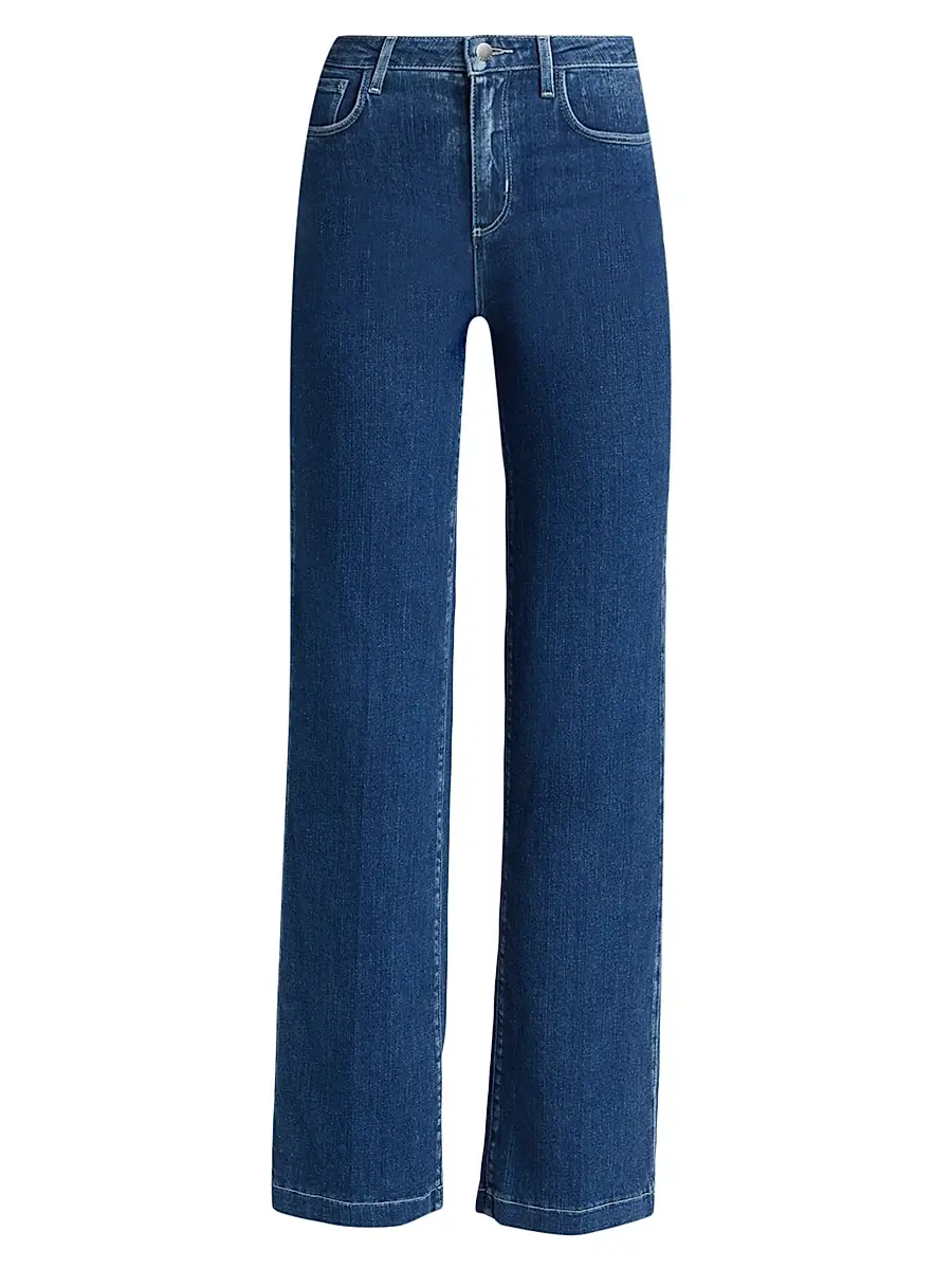L'Agence Women's Clayton High-Rise Wide-Leg Jeans