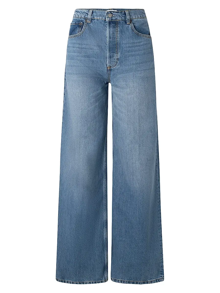 Boyish Women's The Jovi Retro Wide Leg High Rise Jeans - Rio Bravo | Image 1 Boyish Women's The Jovi Retro Wide Leg High Rise Jeans - Rio Bravo | Image 1