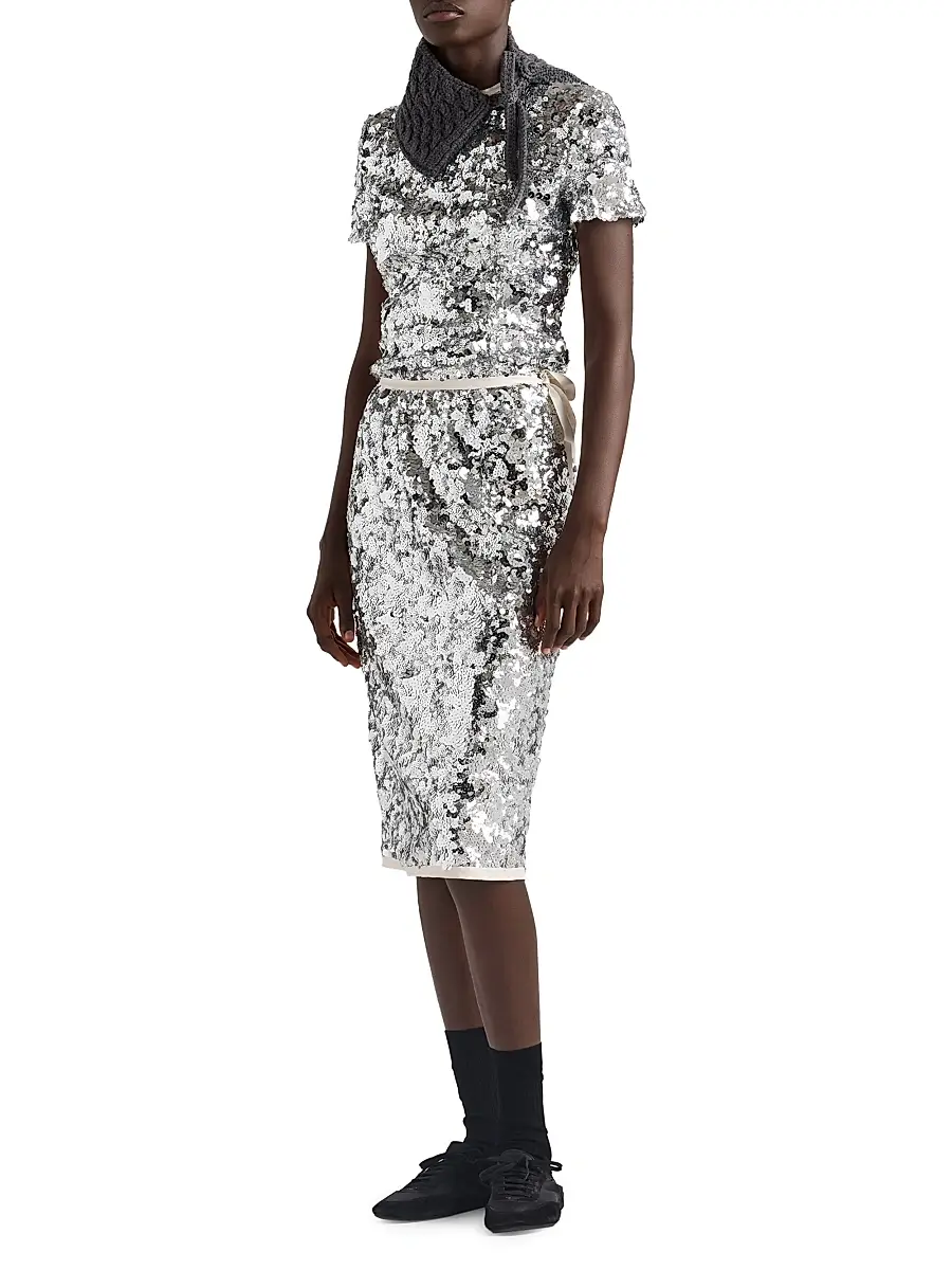 Prada Women's Embroidered Sequin Skirt - Purple | Thumbnail 11 Prada Women's Embroidered Sequin Skirt - Purple | Thumbnail 11