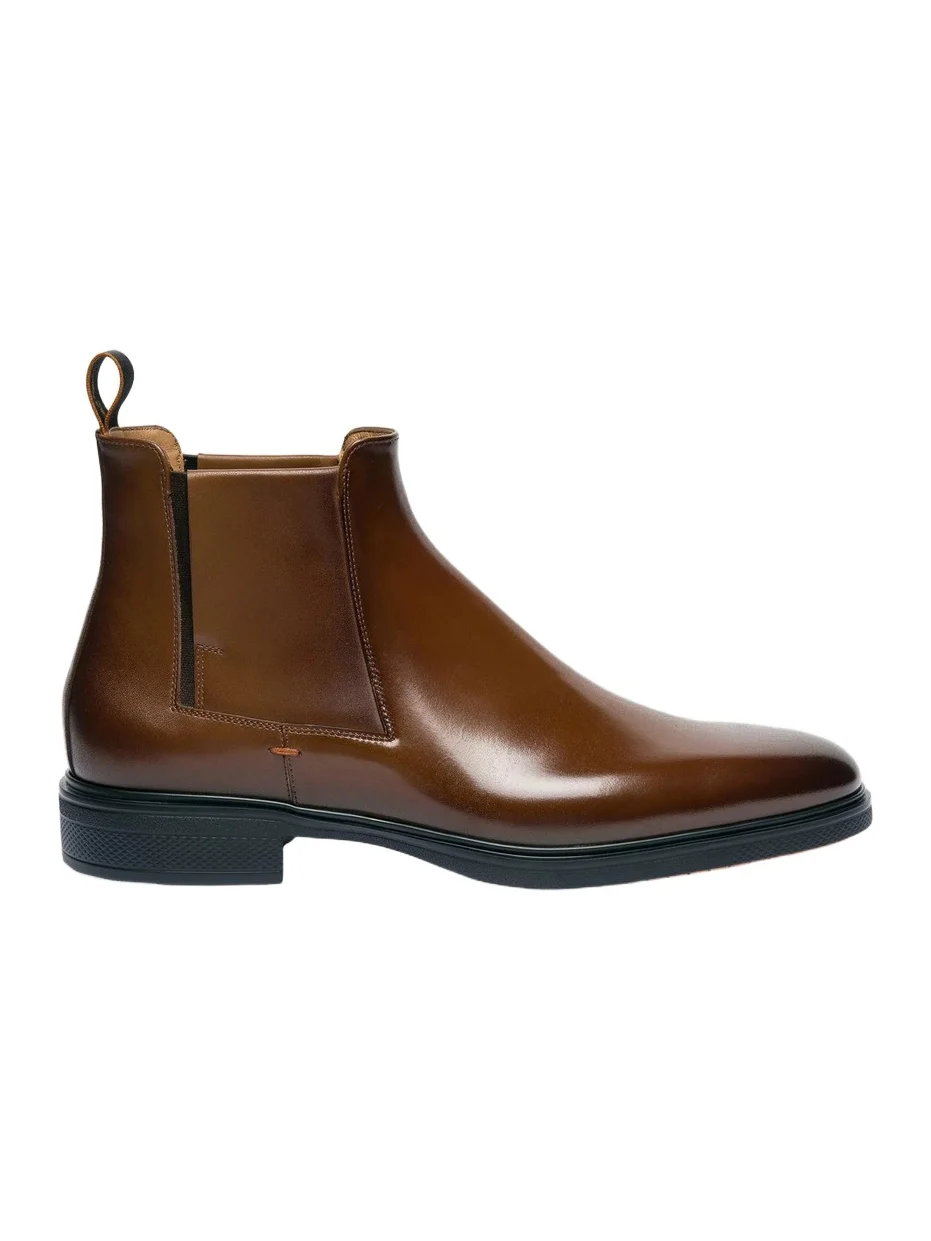 Santoni Men's Easy On Leather Chelsea Boots