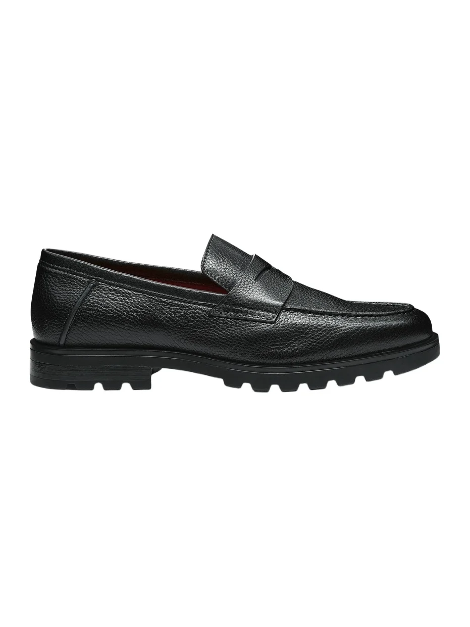 Men's Rock Lug Sole Leather Penny Loafers Men's Rock Lug Sole Leather Penny Loafers
