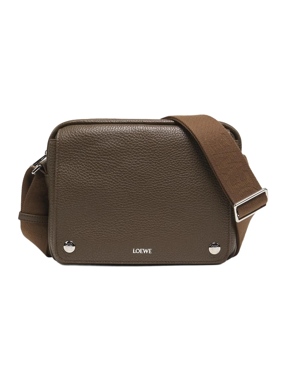 Loewe Men's Extra-Small Pebble Leather Messenger Bag