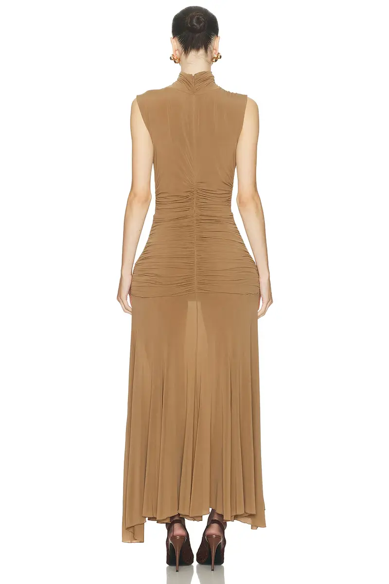Magda Butrym High Neck Long Dress | Thumbnail 3 Magda Butrym High Neck Long Dress | Thumbnail 3