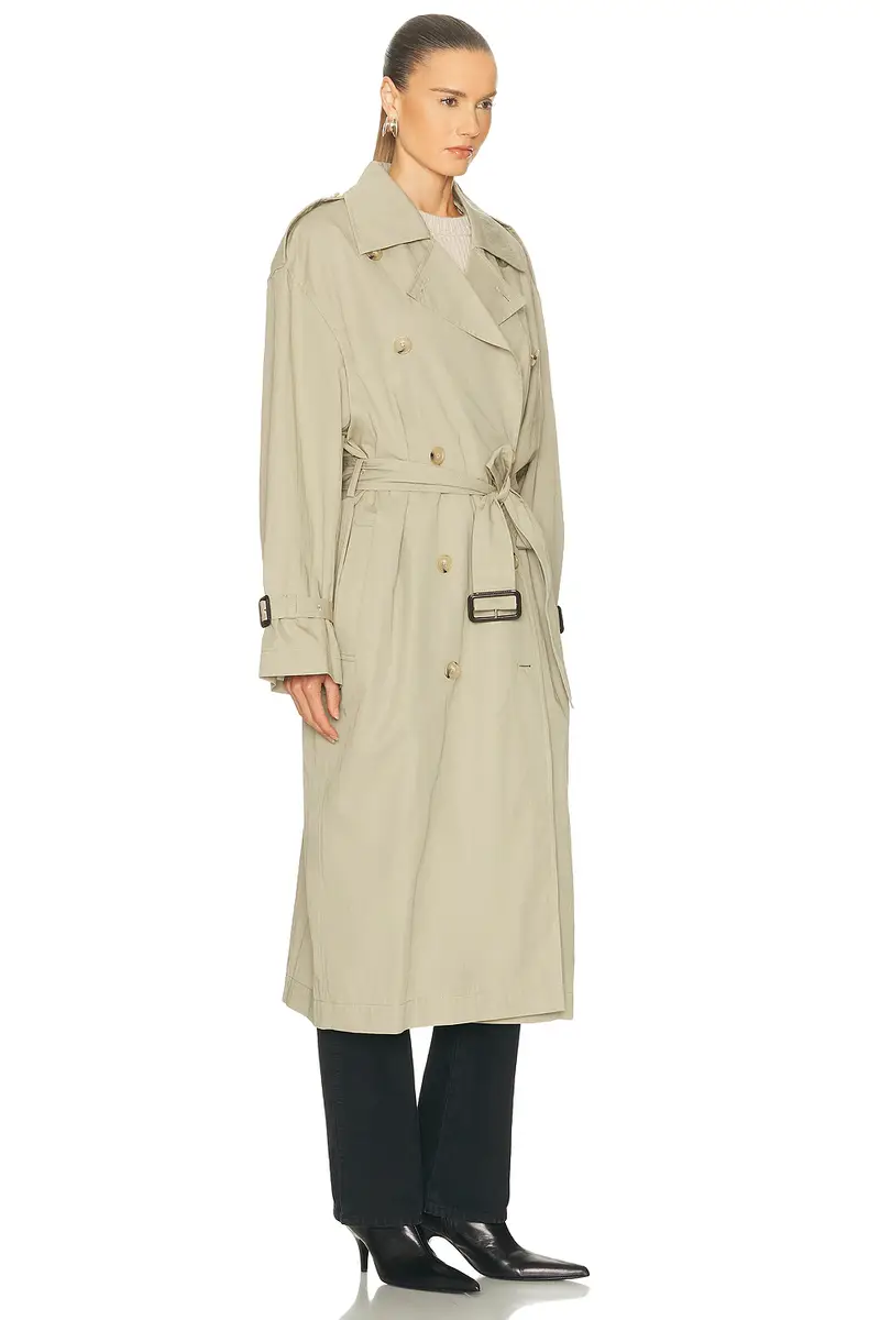 Toteme Crisp Summer Trench Coat | Thumbnail 3 Toteme Crisp Summer Trench Coat | Thumbnail 3