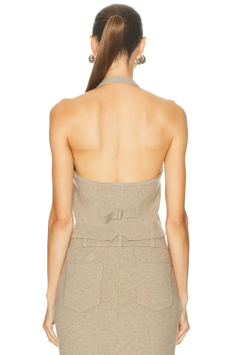 Guest In Residence Tailored Halter Vest | Thumbnail 3