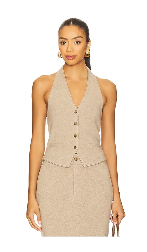 Guest In Residence Tailored Halter Vest | Thumbnail 5